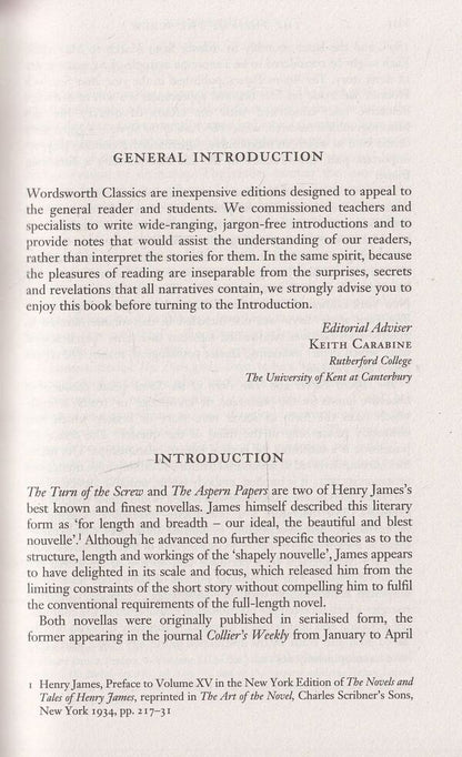 Turn of the Screw & The Aspern Papers / Turn of the Screw & The Aspern Papers Генри Джеймс 978-1-85326-069-8-5