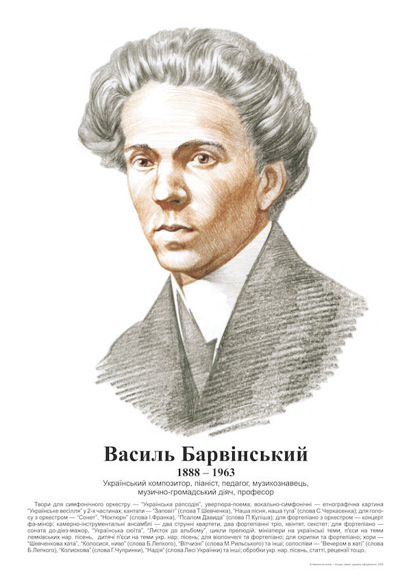 Ukrainian Composers. Portraits / Українські композитори. Портрети Vladimir Ostrovsky / Володимир Островський 9789661001441-3