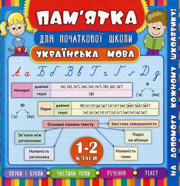 Ukrainian Language.1-2 Classes / Українська мова. 1-2 класи Elena Sobchuk / Олена Собчук 9789662845150-1
