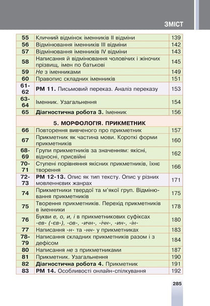 Ukrainian Language. 6Th Grade / Українська мова. 6 клас Taras Tkachuk, Anastasia Onatiy / Тарас Ткачук, Анастасія Онатій 9789661069373-4