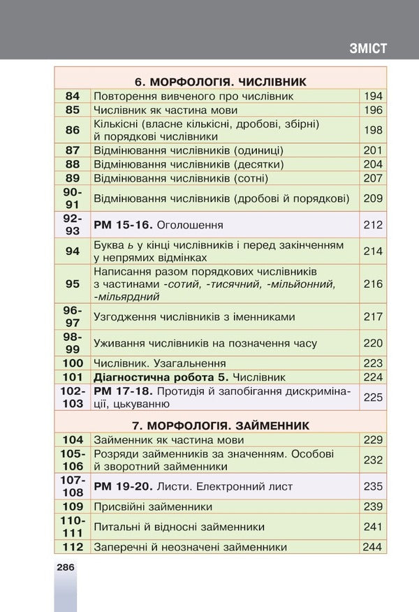 Ukrainian Language. 6Th Grade / Українська мова. 6 клас Taras Tkachuk, Anastasia Onatiy / Тарас Ткачук, Анастасія Онатій 9789661069373-5
