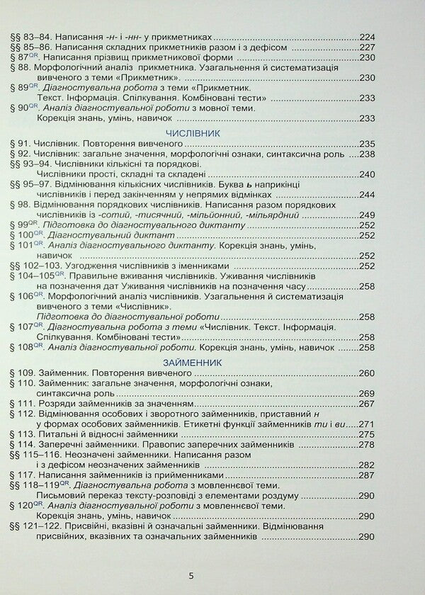Ukrainian Language. 6Th Grade Textbook / Українська мова. 6 клас. Підручник Elena Semenog, Olesya Kalynych, Tatyana Dyatlenko, Mikhail Bylyasnik / Олена Семеног, Олеся Калініч, Тетяна Дятленко, Михайло Білясник 9789663088815-5