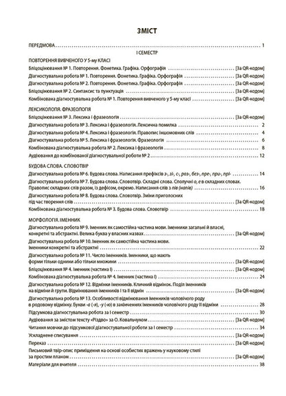 Ukrainian Language. ALL Diagnostic Work. 6Th Grade / Українська мова. УСІ діагностувальні роботи. 6 клас Galina Fefilova, Maryna Konovalova / Галина Фефілова, Марина Коновалова 9786170041494-2