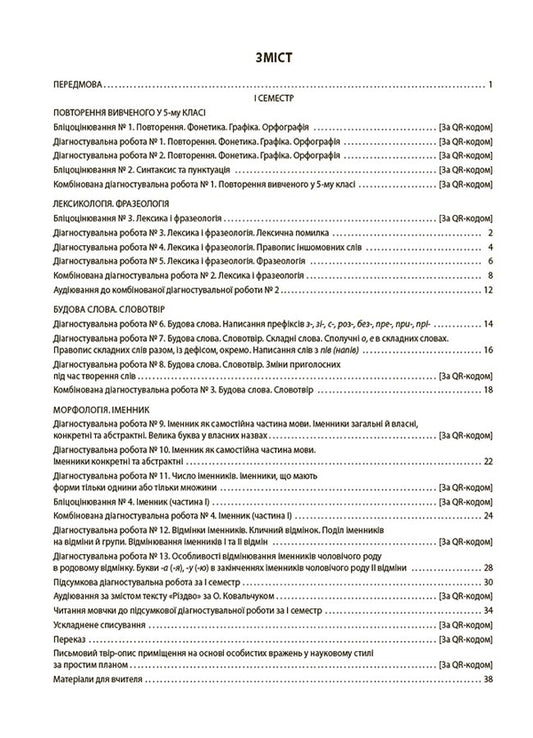 Ukrainian Language. ALL Diagnostic Work. 6Th Grade / Українська мова. УСІ діагностувальні роботи. 6 клас Galina Fefilova, Maryna Konovalova / Галина Фефілова, Марина Коновалова 9786170041494-2