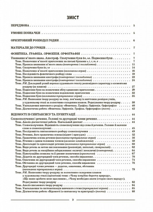 Ukrainian Language. Materials For Lessons. 5Th Grade II Semester / Українська мова. Матеріали до уроків.  5 клас. ІІ семестр Olga Kucinko / Ольга Куцинко 9786170040848-2
