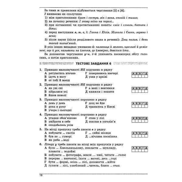 Ukrainian Language And Literature. Handbook + Tests. Full Refresher Course. Preparation For The ZNO 2025 / Українська мова та література. Довідник + тести. Повний повторювальний курс. Підготовка до ЗНО 2025 Halyna Zemlyanaya, Elena Kurylyna / Галина Земляна, Олена Куриліна 9786175393109-2