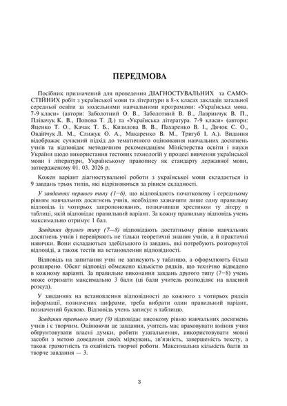 Ukrainian Language And Literature 8Th Grade Diagnostic And Independent Works To Test Knowledge - Укранська мова та лтература 8 клас Дагностувальн та самостйн роботи для переврки знань Vera Kohut - Вера Когут 9789661094863-2