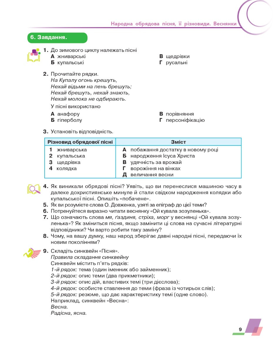 Ukrainian Literature. 6Th Grade / Українська література. 6 клас Alexander Avramenko / Александр Авраменко 9789663499413-8