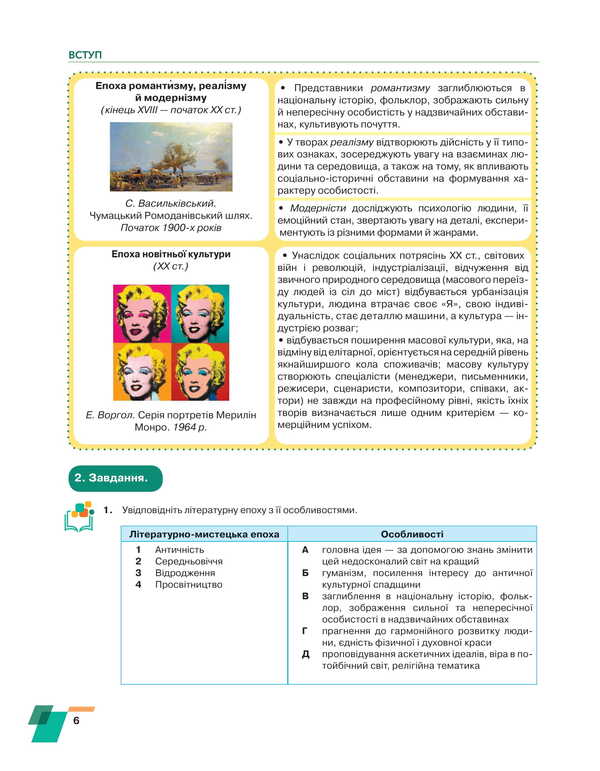 Ukrainian Literature. 8Th Grade Textbook / Українська література. 8 клас. Підручник Alexander Avramenko / Александр Авраменко 9786175590331-6