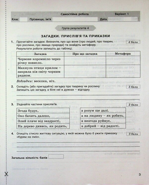 Ukrainian Literature. Grade 5. Control of learning outcomes / Українська література. 5 клас. Контроль результатів навчання Александр Заболотный, Виктор Заболотный 978-966-945-543-7-4