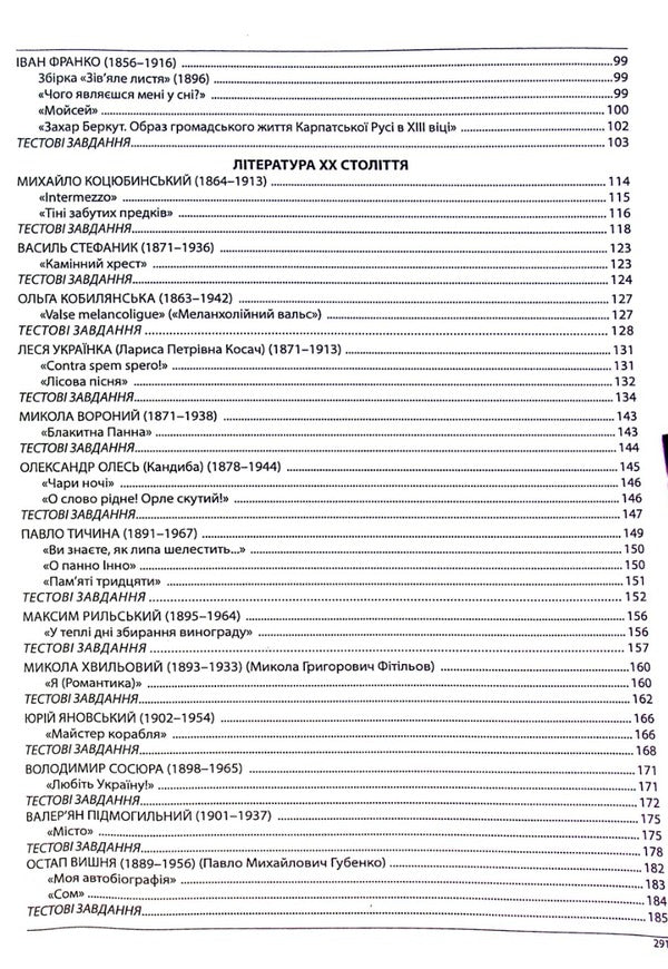 Ukrainian Literature ZNO 2025. Comprehensive Edition / Українська література ЗНО 2025. Комплексне видання Elena Kurylyna, Lyudmila Prystay / Олена Куриліна, Людмила Пристай 9786175393420-4