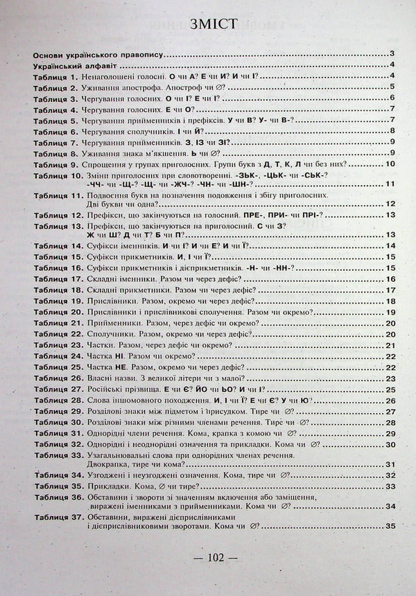 Ukrainian Spelling In Tables / Український правопис у таблицях Larisa Sheveleva / Лариса Шевельова 9789664740491-3