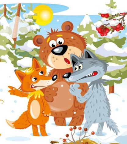 Ukrainian fairy tales. As the beasts of the house built / Українські казочки. Як звірі хату будували  9789667616700-5