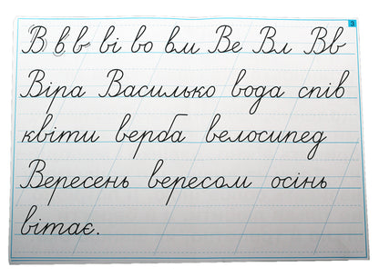 Ukrainian language. 1-4 classes. Calligraphic minutes in tables (64 tables) / Українська мова. 1-4 класи. Каліграфічні хвилинки в таблицях (64 таблиці)  2005000010972-4