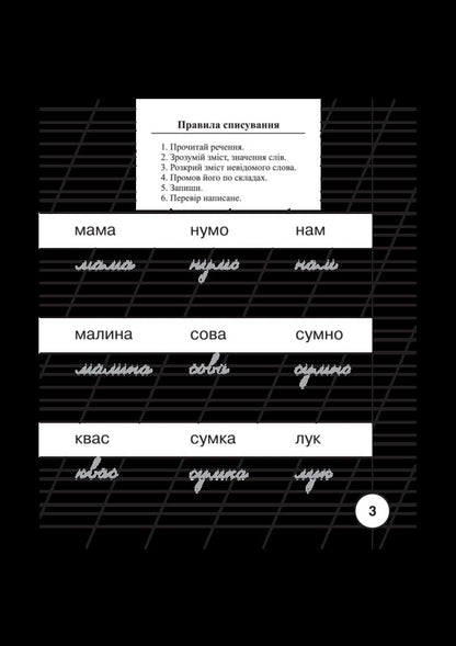 Ukrainian language. 1st class. Scrapbook with tracing paper / Українська мова. 1 клас. Зошит для списування з калькою Татьяна Будная 978-966-10-5839-1-3