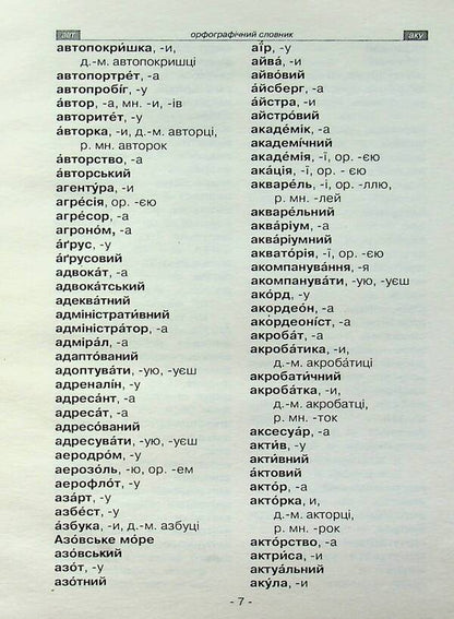 Ukrainian language. A schoolboy's dictionary. Spelling, synonyms, homonyms, antonyms, phraseology / Українська мова. Словник школяра. Орфографічний, синонімів, омонімів, антонімів, фразеологічний  978-611-539-030-4-5