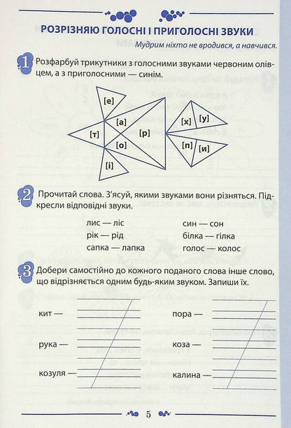 Ukrainian language. A workbook. 2nd class. 1 part / Українська мова. Робочий зошит. 2 клас. 1 частина Татьяна Положий, Евгения Панина 978-966-925-234-0-5