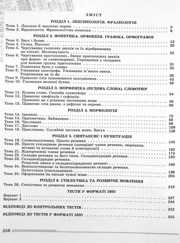 Ukrainian language. Comprehensive preparation for external examinations / Українська мова. Комплексна підготовка до ЗНО Василий Терещенко, Галина Головань, Наталья Сергеева, Нестор Кривопуст 978-966-11-1249-9-3