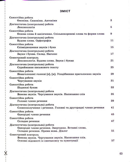 Ukrainian language. Grade 5 NUS. Control of training results / Українська мова. 5 клас НУШ. Контроль результатів навчання Александр Заболотный, Виктор Заболотный 978-966-945-343-3-4