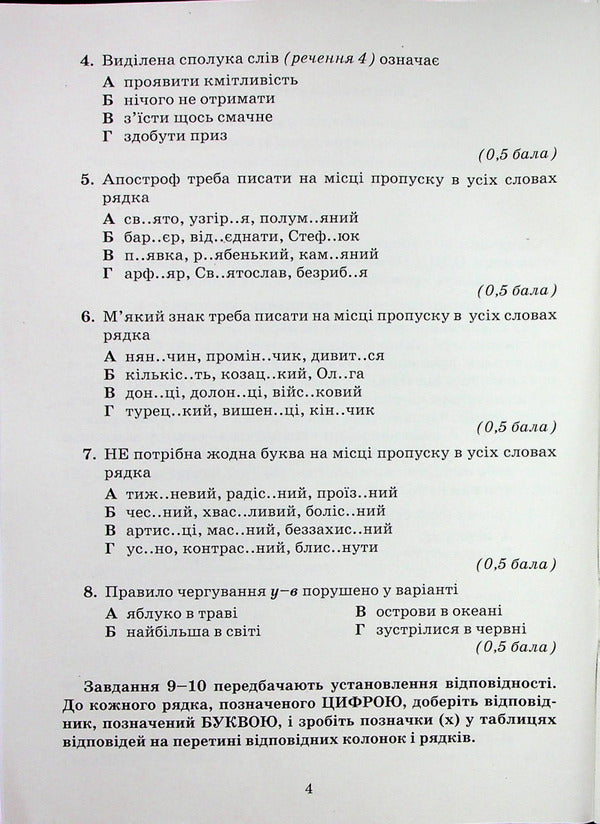 Ukrainian language. Notebook for control works. 6th grade / Українська мова. Зошит для контрольних робіт. 6 клас Александр Авраменко 978-966-349-952-9-3