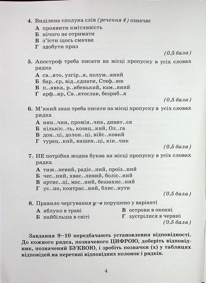 Ukrainian language. Notebook for control works. 6th grade / Українська мова. Зошит для контрольних робіт. 6 клас Александр Авраменко 978-966-349-952-9-3