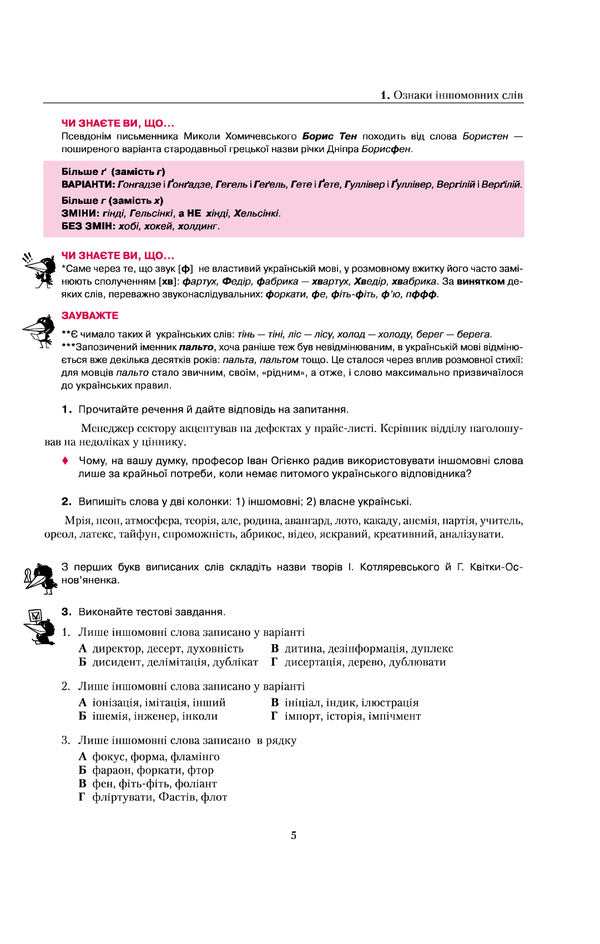 Ukrainian language. Spelling in tables, test tasks / Українська мова. Правопис у таблицях, тестові завдання Александр Авраменко, Оксана Тищенко 978-617-7820-29-0-4