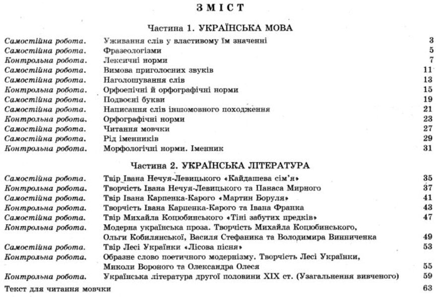 Ukrainian language and literature. 10th grade. Test control of learning results / Українська мова та література. 10 клас.Тестовий контроль результатів навчання Владимир Заболотный, Александр Заболотный 9789661789585-4