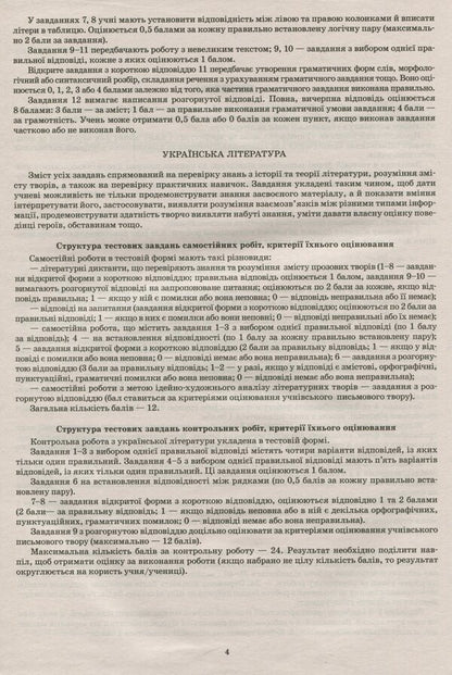 Ukrainian language and literature. 7th grade. Workbook for current and thematic assessment / Українська мова та література. 7 клас. Зошит для поточного та тематичного оцінювання Наталья Черсунова 978-966-925-204-3-6