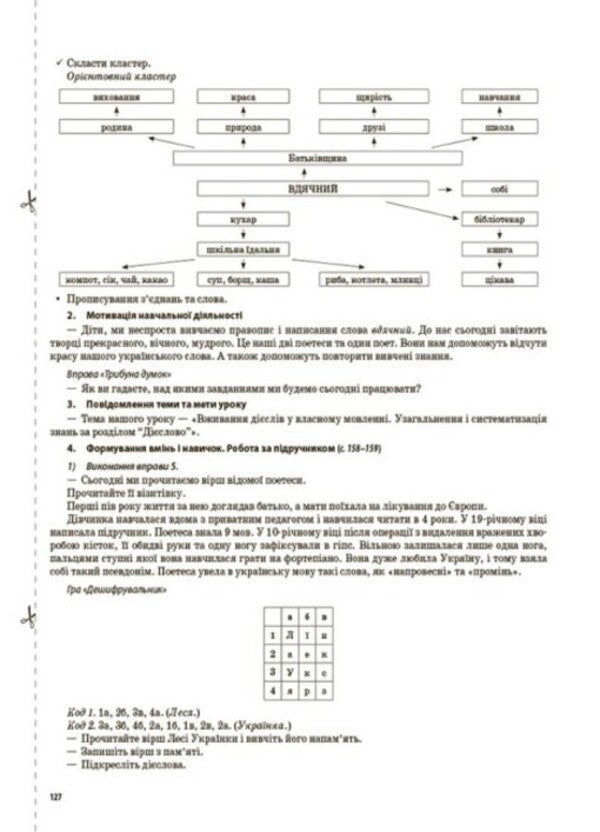 Ukrainian language and reading. 4th grade Part 2 (according to the textbook of M. S. Vashulenko, N. A. Vasylkivska, S. G. Dubovik and O. V. Vashulenko) / Українська мова та читання. 4 клас. Частина 2(за підручником М. С. Вашуленка, Н. А. Васильківської, С. Г. Дубовик та О. В. Вашуленко) Надежда Кравцова 9786170041098-4