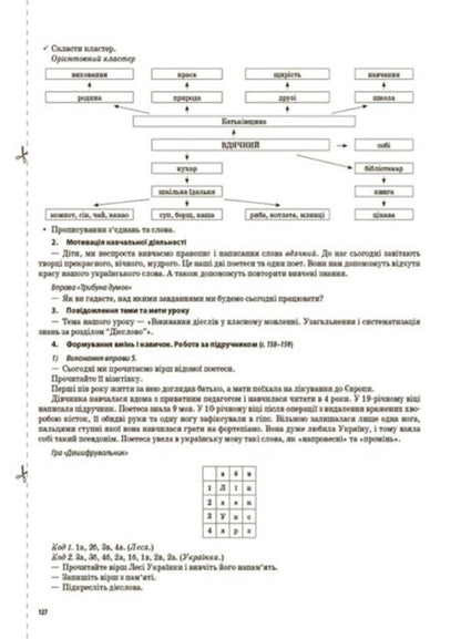 Ukrainian language and reading. 4th grade Part 2 (according to the textbook of M. S. Vashulenko, N. A. Vasylkivska, S. G. Dubovik and O. V. Vashulenko) / Українська мова та читання. 4 клас. Частина 2(за підручником М. С. Вашуленка, Н. А. Васильківської, С. Г. Дубовик та О. В. Вашуленко) Надежда Кравцова 9786170041098-4