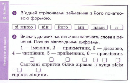 Ukrainian language and reading. 4th grade Tear-off cards (for the textbook of K. Ponomaryova, L. Gaiova) / Українська мова та читання. 4 клас. Відривні картки (до підручника К. Пономарьової, Л. Гайової) Ирина Богданович 978-617-09-7252-1-3