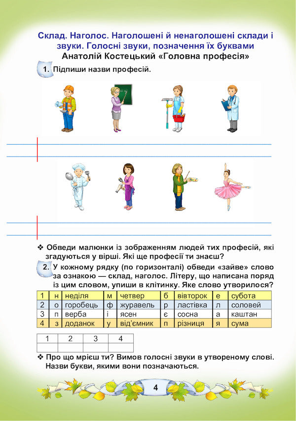 Ukrainian language and reading. A workbook. 3rd grade Part 1 / Українська мова та читання. Робочий зошит. 3 клас. Частина 1 Мария Чабайовская, Наталия Омельченко, Вера Синильник 978-966-308-781-8-4