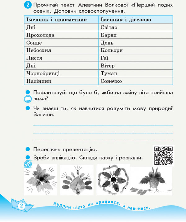 Ukrainian language and reading. A workbook. Part 2 (of 2 parts) to the textbook Vashulenko O. 3rd grade / Українська мова та читання. Робочий зошит. Частина 2 (з 2-х частин) до підручника Вашуленко О. 3 клас  9786170965240-3