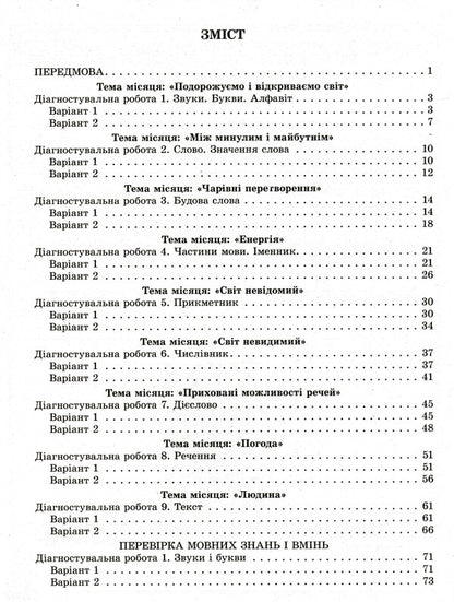 Ukrainian language and reading. Diagnostic works. 3rd grade / Українська мова та читання. Діагностувальні роботи. 3 клас Клавдия Мещерякова, Наталия Пазынина 978-617-686-655-8-5