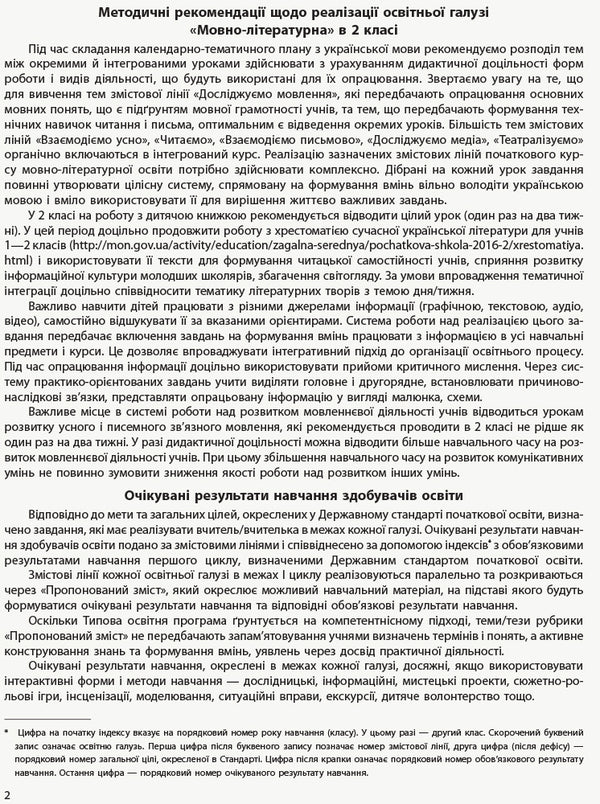 Ukrainian language and reading. Thematic and didactic navigator. 2nd class / Українська мова та читання. Тематично-дидактичний навігатор. 2 клас Галина Иваница 9786170958860-4