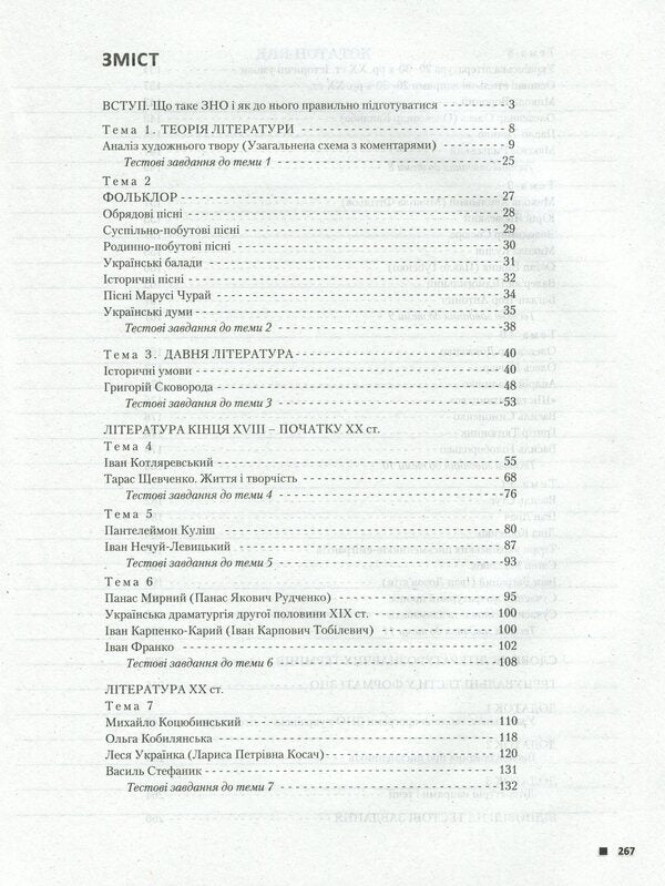 Ukrainian literature. Comprehensive edition for preparation for external examinations / Українська література. Комплексне видання для підготовки до ЗНО Ольга Орлова, Ирина Радченко 978-966-945-186-6-3