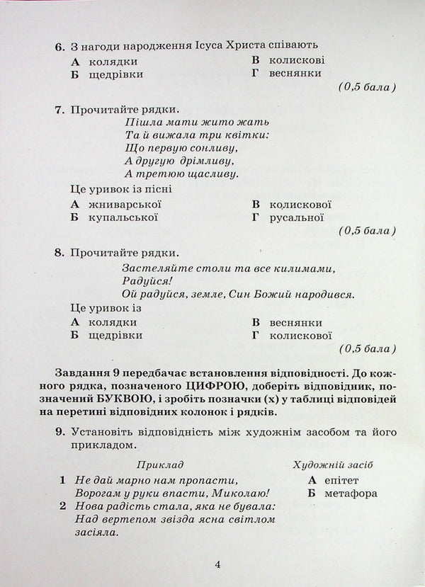 Ukrainian literature. Notebook for control works. 6th grade / Українська література. Зошит для контрольних робіт. 6 клас Александр Авраменко 978-966-349-953-6-3