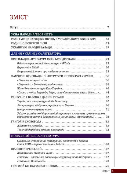 Ukrainian literature. Textbook for 9th grade / Українська література. Підручник для 9 класу Ольга Слоневская, Наталия Мафтын 978-966-178-796-3-5
