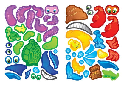 Underwater world. Applications-stickers / Підводний світ. Аплікації-наліпки Елена Собчук 978-966-284-698-0-3