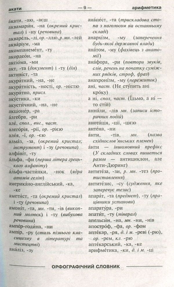 Universal dictionary 7 in 1. Ukrainian language and literature / Універсальний словник 7 в 1. Українська мова та література  978-966-939-274-9-4