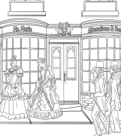 Unofficial Bridgerton Coloring Book. Gorgeous Gowns & Hunky Heroes For Fans Of The Show / Author not specified 9780711269910-5