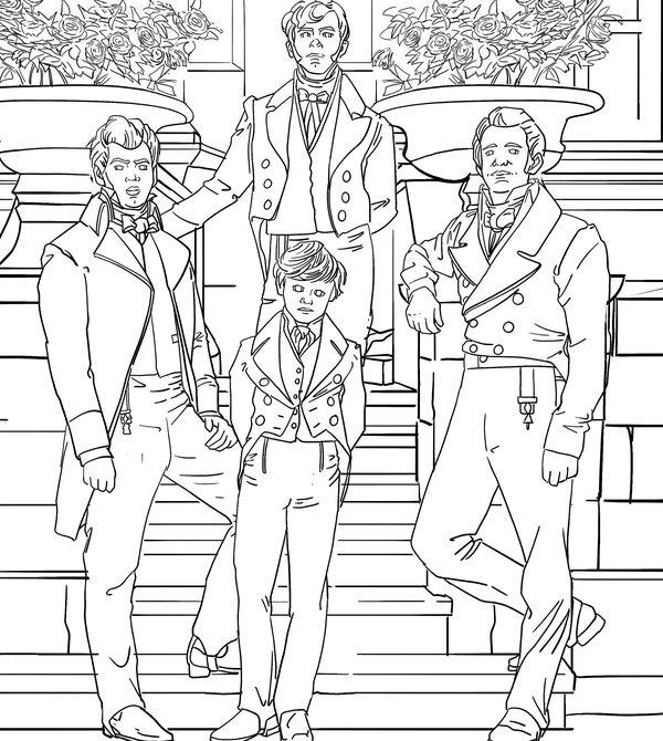 Unofficial Bridgerton Coloring Book. Gorgeous Gowns & Hunky Heroes For Fans Of The Show / Author not specified 9780711269910-6