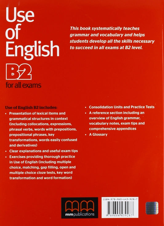 Use Of English For B2. Student's Book E. Mutstow / Е. Мутстоу 9789604439287-2