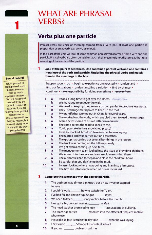 Using Phrasal Verbs for Natural English / Using Phrasal Verbs for Natural English Элизабет Уолтер, Кейт Вудфорд 978-3-12-501626-2-6