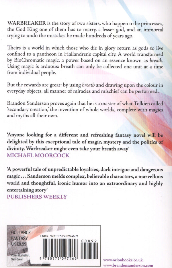 Warbreaker Brandon Sanderson / Брендон Сандерсон 9780575097469-2