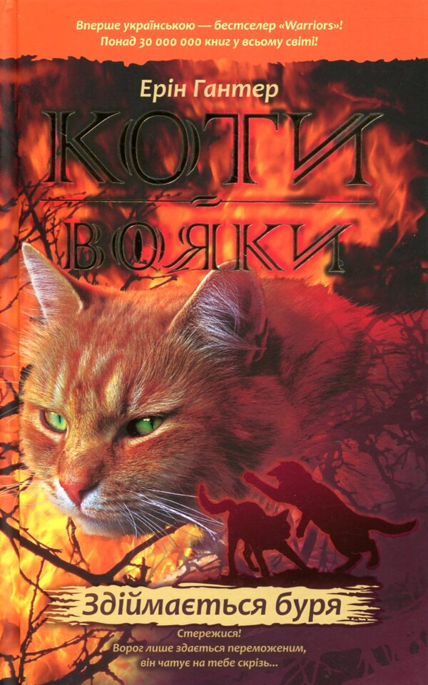 Warrior cats.The prophecies begin.In 6 books.Book 4. The storm is rising / Коти-вояки. Пророцтва починаються. У 6 книгах. Книга 4. Здіймається буря Эрин Хантер 978-617-7312-93-1-1
