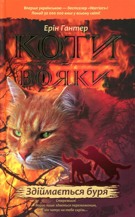 Warrior cats.The prophecies begin.In 6 books.Book 4. The storm is rising / Коти-вояки. Пророцтва починаються. У 6 книгах. Книга 4. Здіймається буря Эрин Хантер 978-617-7312-93-1-1