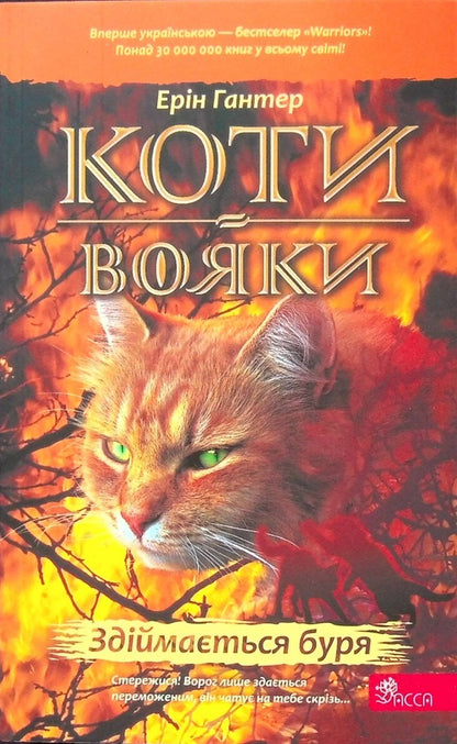 Warrior cats. Book 4. The storm is rising / Коти-вояки. Книга 4. Здіймається буря Эрин Хантер 978-617-8229-51-1-1