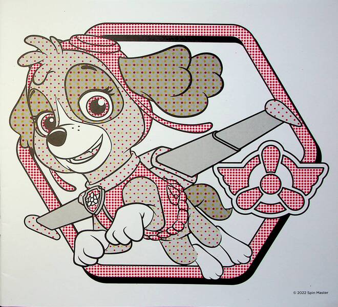 Water Coloring Pages. Puppy Patrol. Sky / Водяні розмальовки. Щенячий патруль. Скай / Author not specified 4823076152505-3