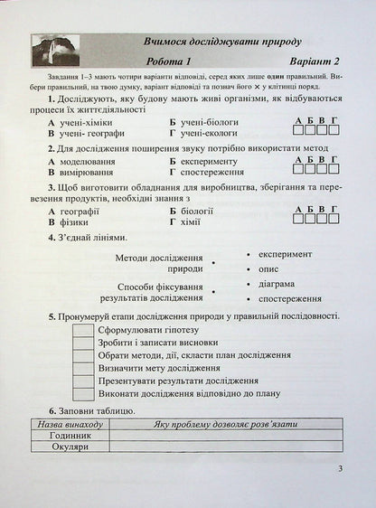 We Know Nature. Grade 6. Notebook For Diagnosing Work (To T. Korshevniuk's Textbook) / Пізнаємо природу. 6 клас. Зошит для діагностувальних робіт (до підручника Т. Коршевнюк) Irina Zharkova, Larisa Mechnik / Ірина Заркова, Лариса Магія 9789660742031-4